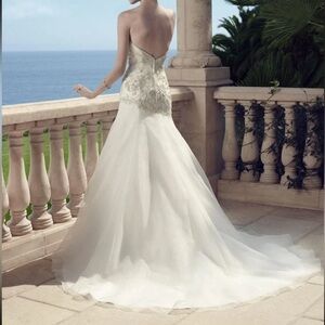 Casablanca Organza Bridal wedding gown 2